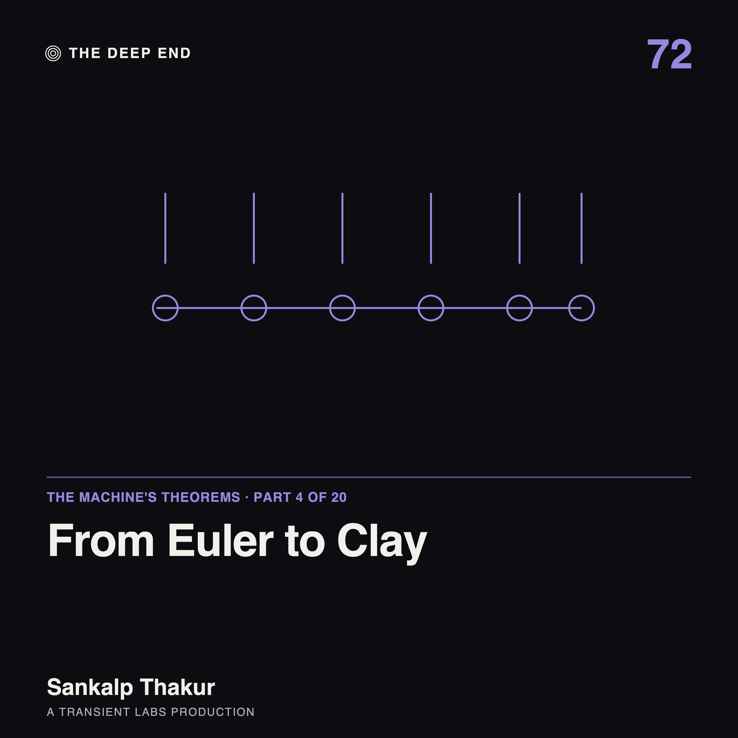 Episode 72: From Euler to Clay: Two and a Half Centuries of Moving Fluids, by Sankalp Thakur