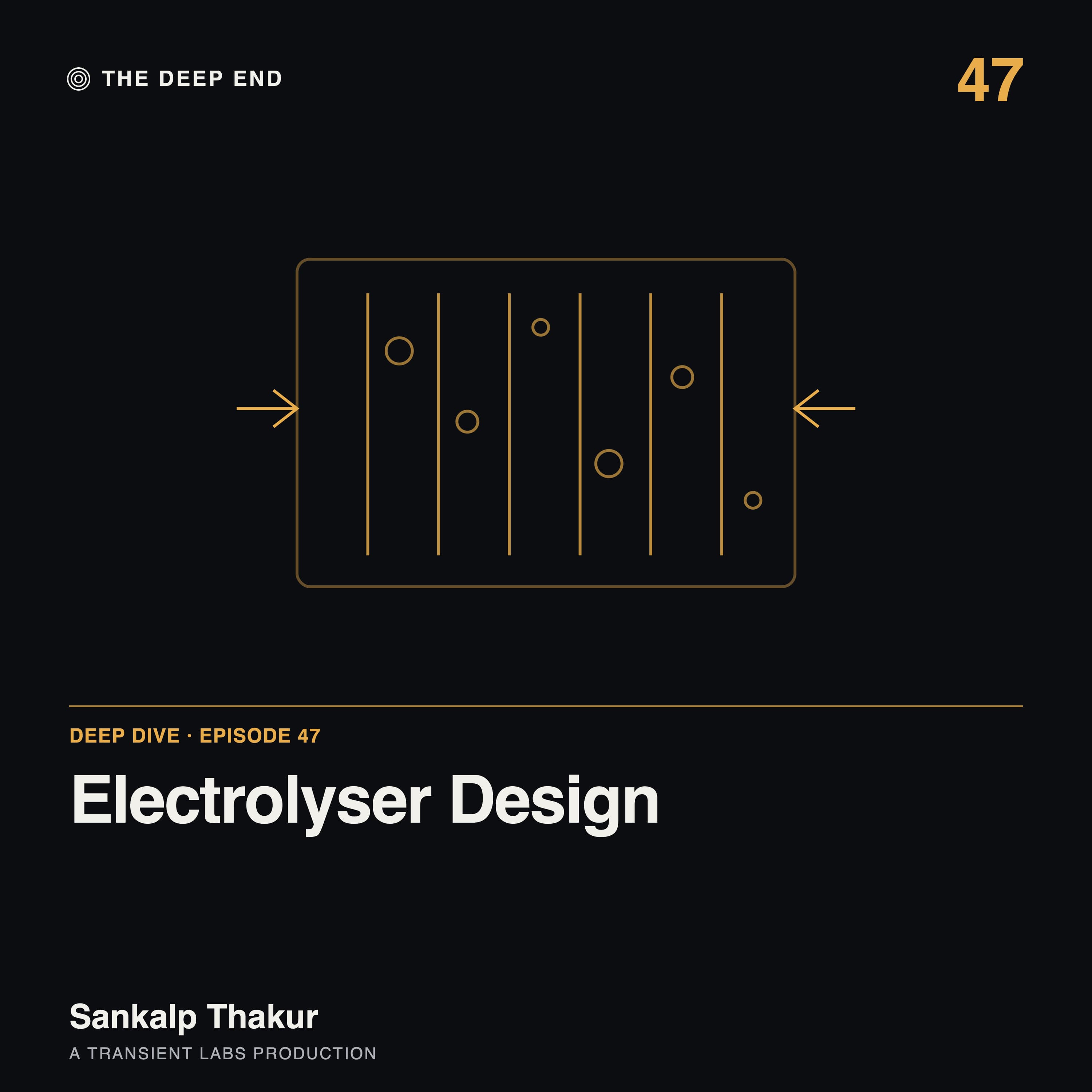 Episode 47: Electrolyser Design: Toll Roads for Electrons, by Sankalp Thakur