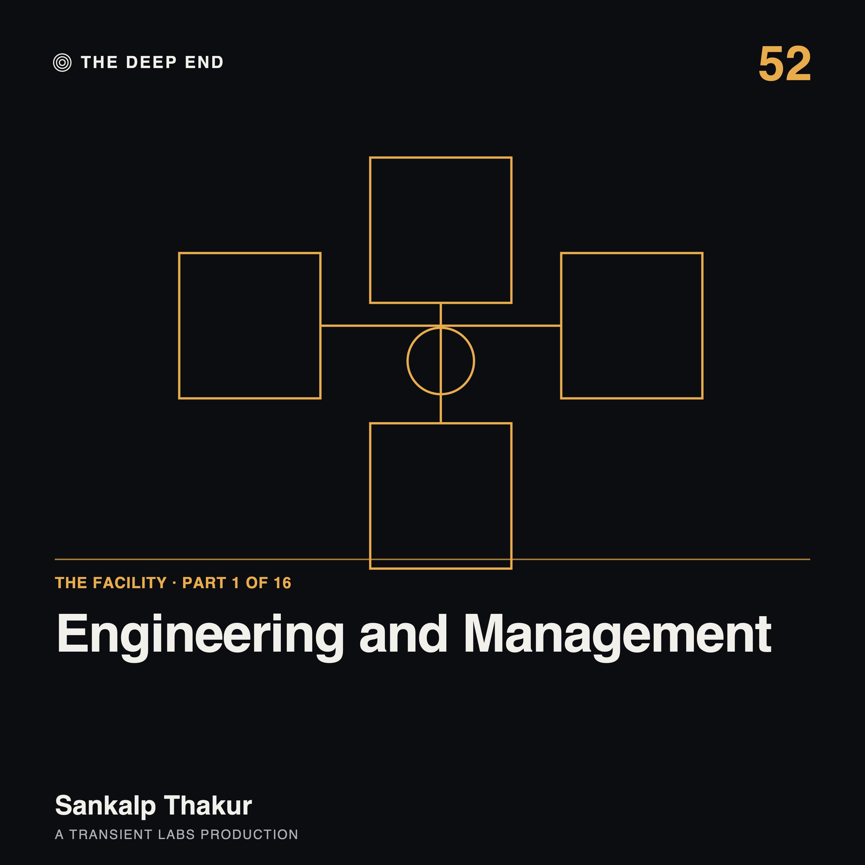 Episode 52: The Facility, Part 1: Engineering and Management, by Sankalp Thakur