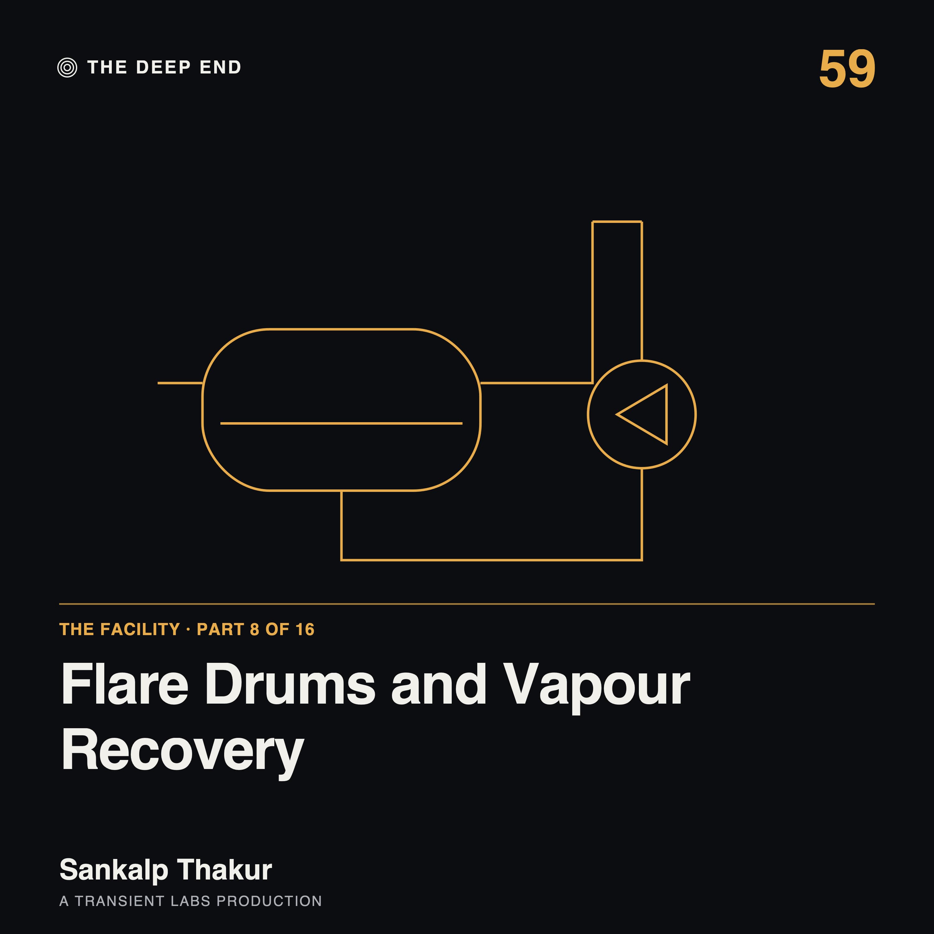 Episode 59: The Facility, Part 8: Flare Knock-Out Drums and Vapour Recovery, by Sankalp Thakur