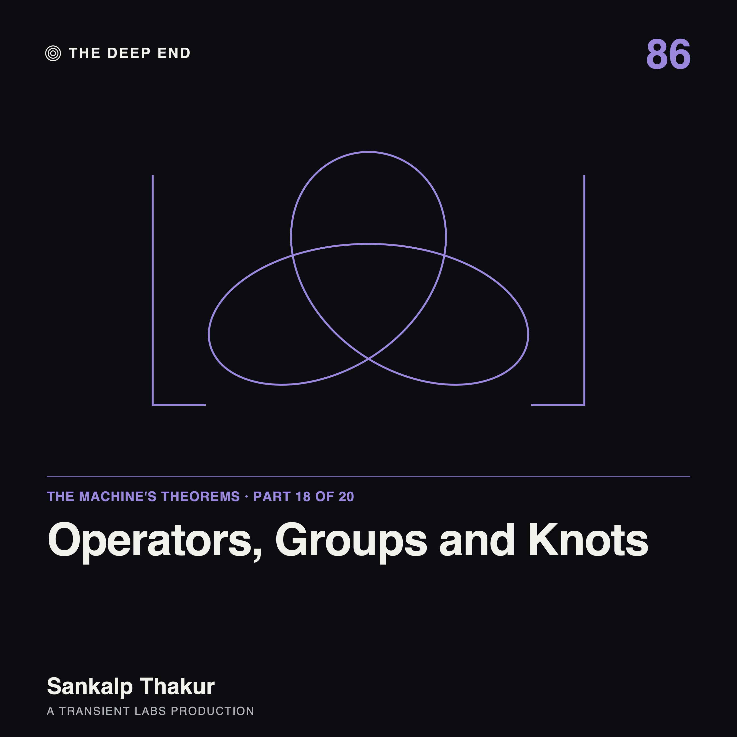 Episode 86: Operators, Groups and Knots: The Algebra of the Infinite, by Sankalp Thakur